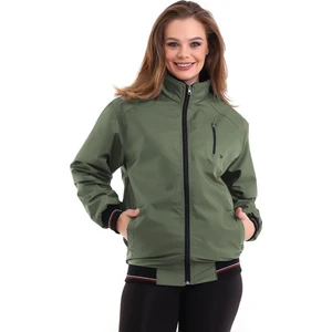 Kadın Mevsimlik Dik Yaka Astarlı Cepli Su Itici Oversize Mont