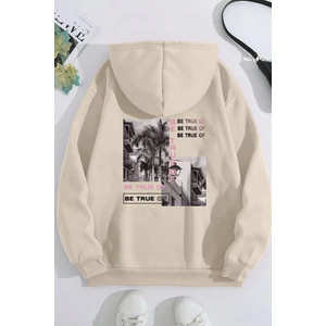 Uygun Tarz Be True Of  Baskılı Sweatshirt