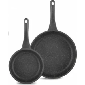 2'li Tava Seti / Gri 20 cm - 26 cm Tava