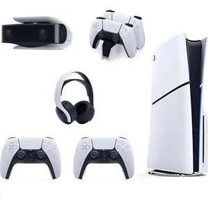 Playstation 5 Slim + 2.Dualsense + Pulse 3D Kulaklık + Şarj Istasyonu + Kamera