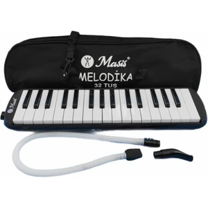 Siyah 32 Tuşlu Melodika Bez Çantalı