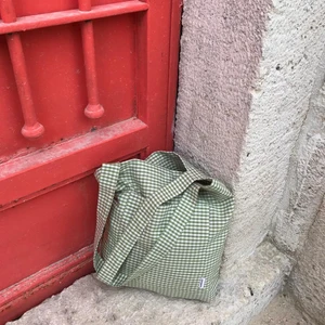 Sumicorn Design Pötikareli Çevre Dostu Bez Çanta,cepli Keten Kol ve Omuz Çantası,bez Alışveriş Çantası