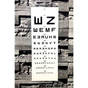 Göz Eşeli Işıksız - Snellen Eşeli - Karton