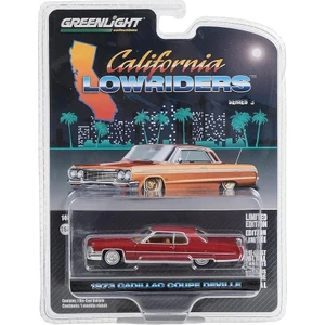 California Lowriders 1973 Cadillac Coupe Deville 1/64 Model Araba