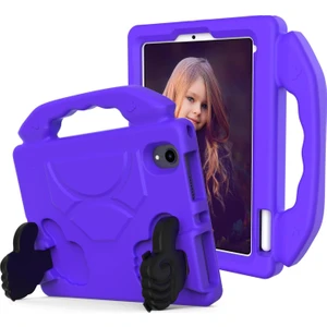 M.TK Moveteck Apple Ipad 10. Nesil 10.9 Inç 2022 Uyumlu Kılıf Karakterli Emoji Desenli Elde Tutmalı Silikon Tablet Kılıfı Parmak Standlı Ibuy Like Parmaklı Eğlenceli Çocuk Kılıfı A2696 A2757 A2777
