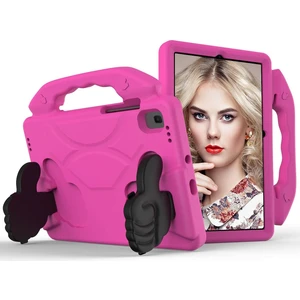 M.TK Moveteck Samsung Galaxy Tab S6 Lite 10.4 Inç P610 P613 Uyumlu Kılıf Karakterli Emoji Desenli Elde Tutmalı Silikon Tablet Kılıfı Parmak Standlı Ibuy Like Parmaklı Eğlenceli Çocuk Kılıfı