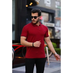 3A Moda Erkek Siyah Pamuk Serin Tutan Dar Kesim Polo Yaka T-Shirt