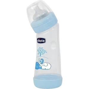 Eğimli Biberon 250 ml - Mavi