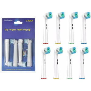 Precision Clean 8’li Oral-B Uyumlu Diş Fırçası Yedek Başlığı