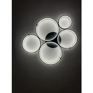 Pera Teknoloji / Bergama / Plafonyer Avize / 90x80 cm / 3 Renk Işık / Antrasit Gövde
