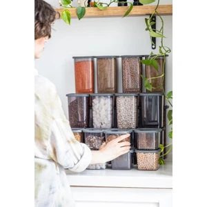 12'li Set Tidy Kare Erzak Saklama Kabı Silikon Kapak