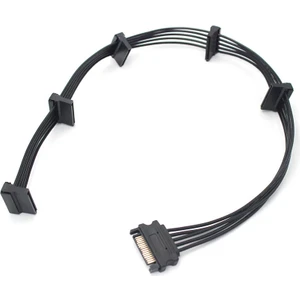 Sata Power Çoğaltıcı 5 Port Sata Power Çoğaltıcı 1x5 Sata Power Splitter 80 cm 5 Li Sata Power