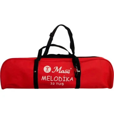 Masis Kırmızı 32 Tuşlu Melodika Hafif Taşınabilir Yapı ile Müzik Tutkunları İçin
