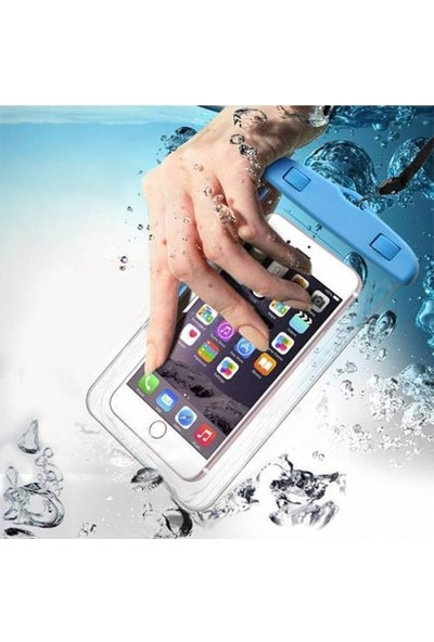 Aras Moto Motosiklet Su Geçirmez Telefon Kılıfı Şefaf Askılı Tüm Telefonlarla Uyumlu (Siyah)-Arasmoto