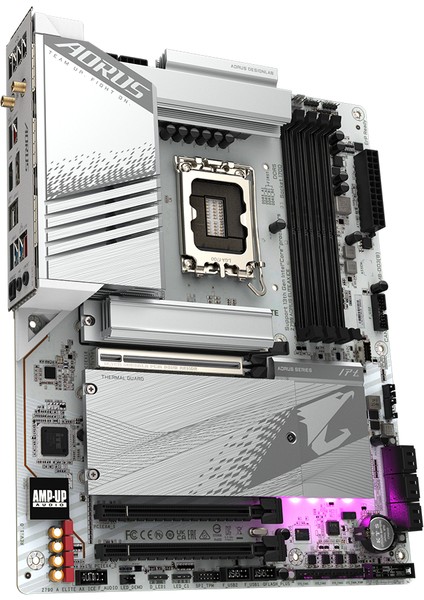 Z790 Aorus Elite Ax Ice Intel Z790 DDR5 7600Mhz Atx Anakart Z790 Aorus Elite Ax Ice