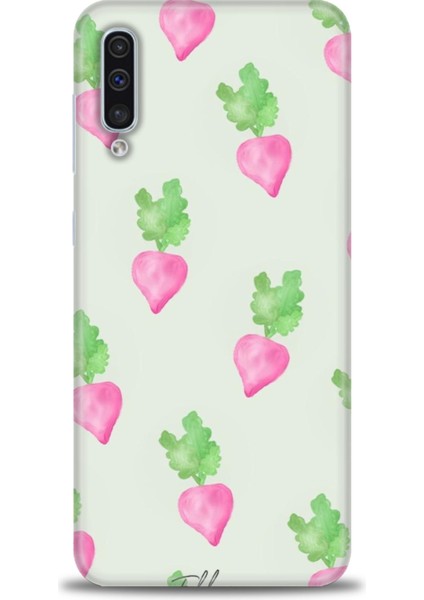 Samsung Galaxy A50S Kılıf Hd Baskılı - Pembe Havuçlar