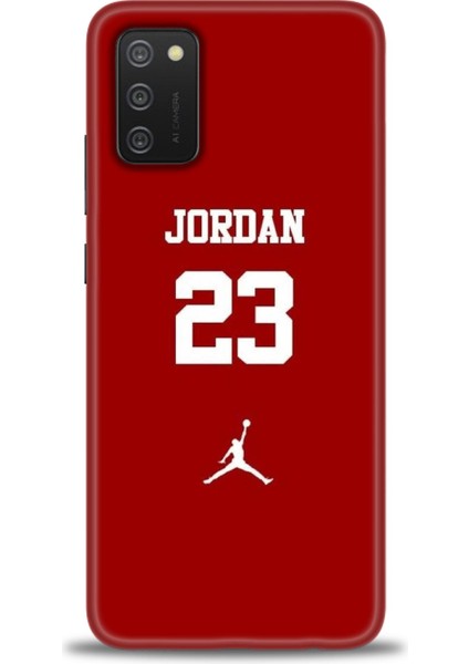 Samsung Galaxy A03S Kılıf Hd Baskılı - Jordan Kırmızı
