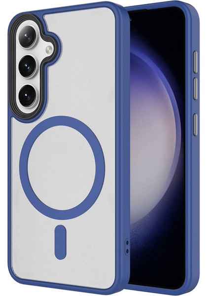 Galaxy S24 Kılıf Sert Pc Arka Yüzey Wireless Şarj Özellikli Flet Magsafe Kılıf