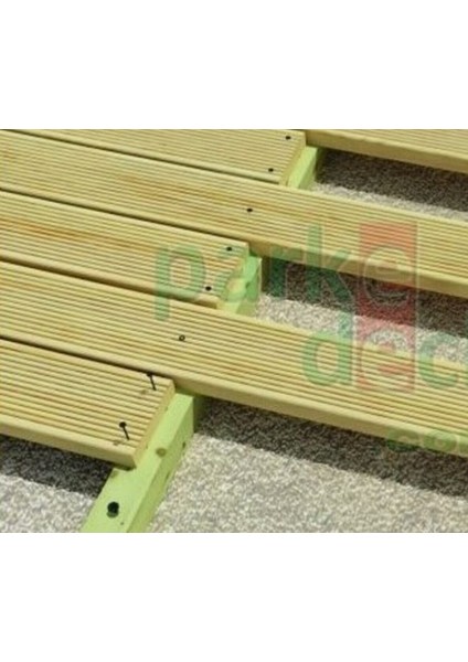 Ahşap Dek Yeşil Emprenyeli 75 cm 10 Adet