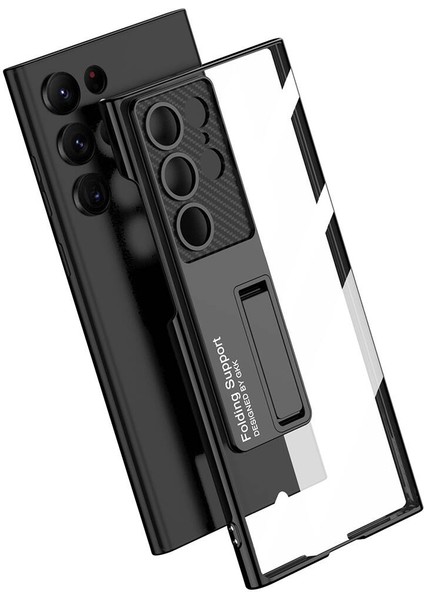 Galaxy S24 Ultra Kılıf Kamera Korumalı Şeffaf Tasarımlı LEGO Standlı Kılıf fiyatları