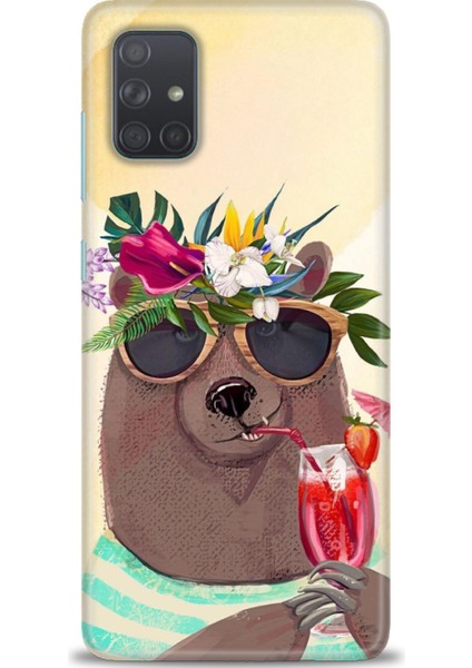 Samsung Galaxy A51 Kılıf Hd Baskılı - Keyifli Ayı