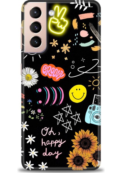 Samsung Galaxy S21 Fe Kılıf Hd Baskılı - Happy Day