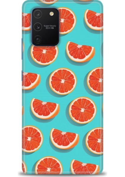 Samsung Galaxy A91 / S10 Lite Kılıf Hd Baskılı - Portakal Dilimleri