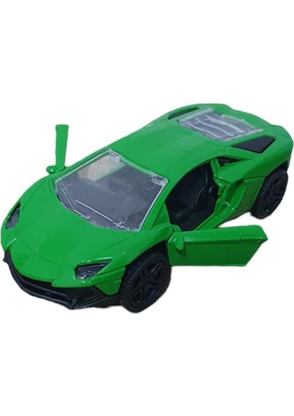 Çek Bırak Metal Araba Lamborgini - ILK005 - Yeşil