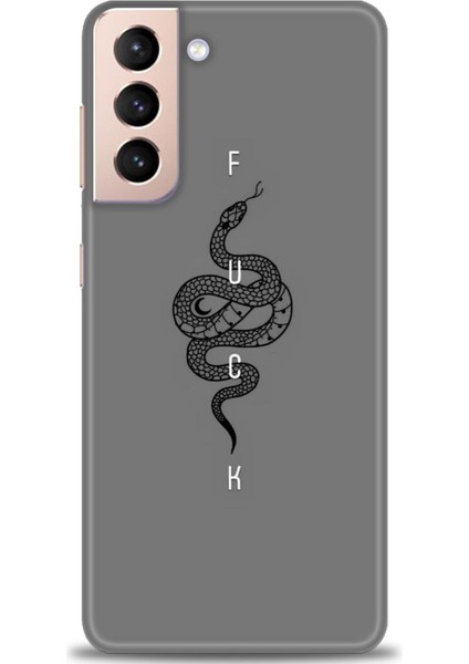 Samsung Galaxy S21 Fe Kılıf Hd Baskılı - Siyah Yılan