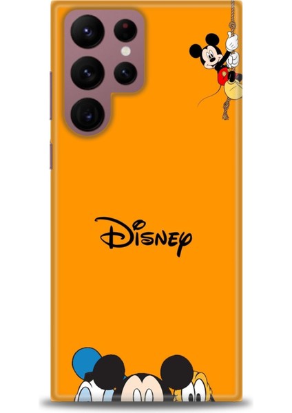 Samsung Galaxy S25 Ultra Kılıf Hd Baskılı - Turuncu Disney