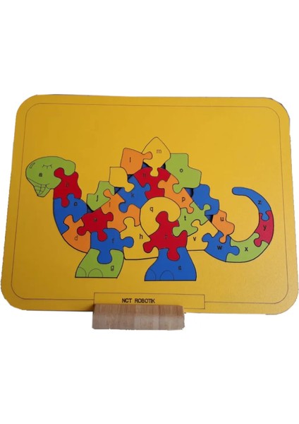 Okul Öncesi Eğitici Puzzle Oyuncak Seti/dinazor Figürü Sarı