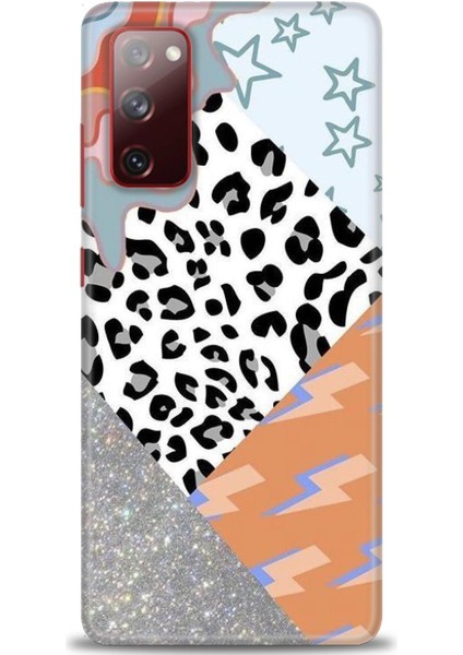 Samsung Galaxy S20 Fe Kılıf Hd Baskılı - Leopar ve Şimşekler