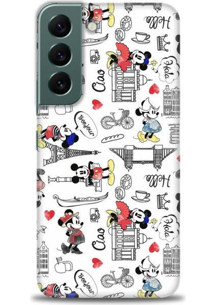 Samsung Galaxy S22 Kılıf Hd Baskılı - Mickey Şehirde