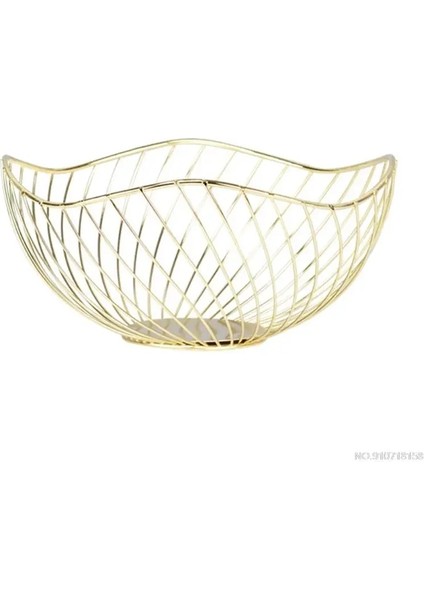 No.16 Tarzı Metal Meyve Sebze Saklama Kaseleri Mutfak Yumurta Sepetleri Tutucu Nordic Minimalism D (Yurt Dışından)