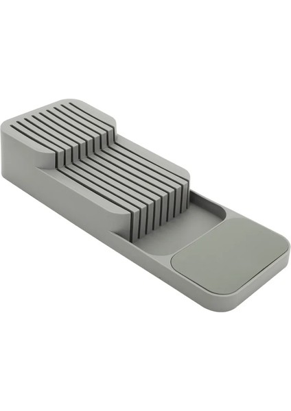 Bıçaklık Gri Stil Çatal Bıçak Saklama Kutusu Tepsi Bıçak Tutucu Sofra Organizatör Kaşık Çatal Çekmece Saklama Kutusu Plastik Konteyner Bıçak Blok Tutucu (Yurt Dışından)