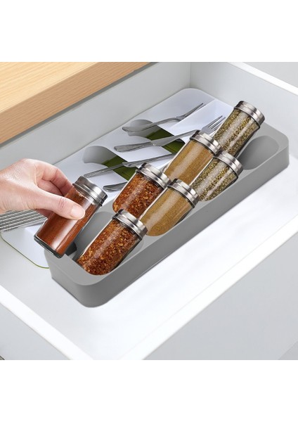 Bıçaklık Gri Stil Çatal Bıçak Saklama Kutusu Tepsi Bıçak Tutucu Sofra Organizatör Kaşık Çatal Çekmece Saklama Kutusu Plastik Konteyner Bıçak Blok Tutucu (Yurt Dışından) modelleri