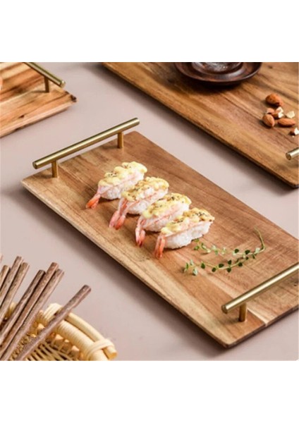 M 36X17CM Style Iskandinav Akasya Ahşap Tepsi Depolama Salata Kasesi Takı ve Kozmetik Tabağı Meyveli Kek Tepsileri Mutfak Kiler Organizatör Mutfak Gereçleri (Yurt Dışından) fiyatları