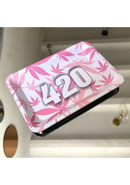 Turuncu Tarzı 18CM * 14CM Ot Tepsisi Metal Teneke Haddeleme Tepsisi Özel Metal Sigara Rulo Kağıt Tepsisi Sigara Sigara Tütün Depolama Plakası (Yurt Dışından) modelleri