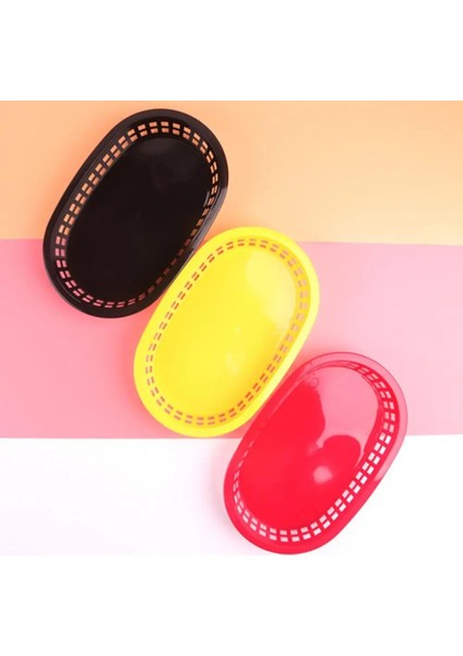 Yeşil 12 Adet Tarzı Taşınabilir Gıda Sepeti Oval Şekil Yemek Takımı Plastik Patates Kızartması Restoran Aperatif Konteyner Için Fast Food Depolama Plakası (Yurt Dışından) modelleri