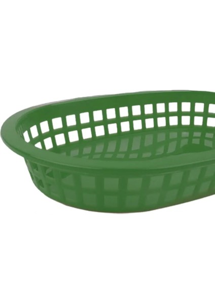 Yeşil 12 Adet Tarzı Taşınabilir Gıda Sepeti Oval Şekil Yemek Takımı Plastik Patates Kızartması Restoran Aperatif Konteyner Için Fast Food Depolama Plakası (Yurt Dışından) indirimleri