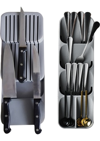 No.1 Tarzı Bıçak Tutucu Kaşık Depolama Plastik Çatal Çekmece Saklama Kutusu Mutfak Depolama Için Dayanıklı Plastik Tepsi Çatal Raf (Yurt Dışından) fiyatları
