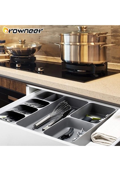 Stil 2 Gri Stil Çatal Bıçak Takımı Saklama Kutusu Kaşık Çatal Sofra Saklama Tepsisi Bıçak Tutucu Çekmece Organizatör Plastik Konteyner Mutfak Aksesuarları (Yurt Dışından) modelleri