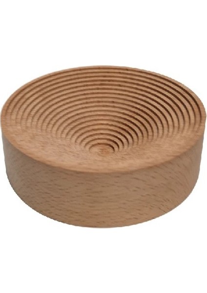 Yuvarlak Stil Su Dalgalanma Tepsisi Tahta Doğrama Kayın Ahşap Aromaterapi Depolama Rafı Kahve Ikindi Çayı Tepsisi Tatlı Tabağı Masa Dekor (Yurt Dışından)