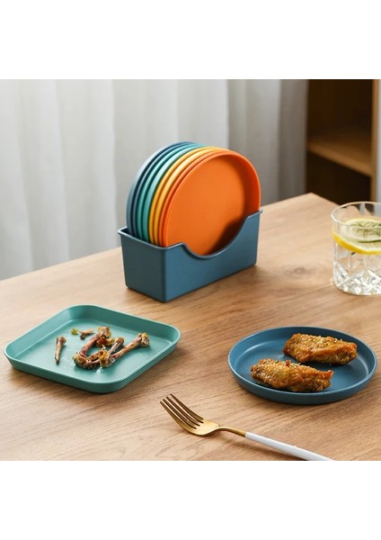 Sarı Yuvarlak Tabak Stili Plastic Plates Reusable ,unbreakable Sturdy Plastic Dinner Plates Bpa Free Dishwasher Safe For Home,kitchen,dinning, Outdoor Use (Yurt Dışından)