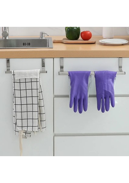 No.2 Tarzı Paslanmaz Çelik Banyo Havluluk Raf Standı Bar Dolap Kapı Asılı Tutucu Organizatör Standı Ev Mutfak Aksesuarları (Yurt Dışından) indirimleri