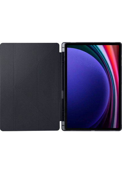 Samsung Galaxy Tab S9 Ultra Uyumlu Kılıf 3 Farklı Stand Kalemlikli Tri Folding Tablet Kılıfı