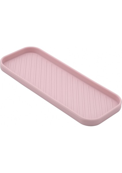 Pembe Stil Silikon Tahliye Tepsisi Sofra Su Bardağı Meyve Sebze Mutfak Lavabo Organizatör Depolama Tepsisi Süngerlik Sabunluk (Yurt Dışından)