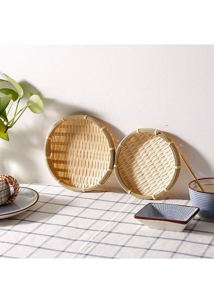 26CM Tarzı 30CM Bambu Meyve Tabağı Rattan Ekmek Sepeti Akşam Yemeği Depolama Plakası El Yapımı Örgü Yuvarlak Muhtelif Konteyner Mutfak Depolama Tepsisi (Yurt Dışından) modelleri