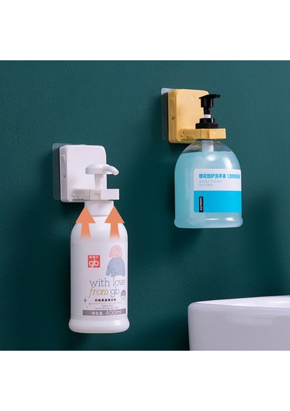 Sarı Stil Ayarlanabilir Boyutlu Şişe Askısı Duvara Monte Banyo El Sabunu Duş Jeli Vücut Losyonu Dispenseri Şişe Tutucu (Yurt Dışından) modelleri