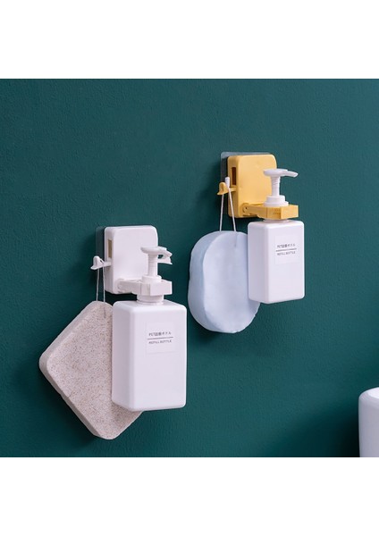 Sarı Stil Ayarlanabilir Boyutlu Şişe Askısı Duvara Monte Banyo El Sabunu Duş Jeli Vücut Losyonu Dispenseri Şişe Tutucu (Yurt Dışından) fırsatları